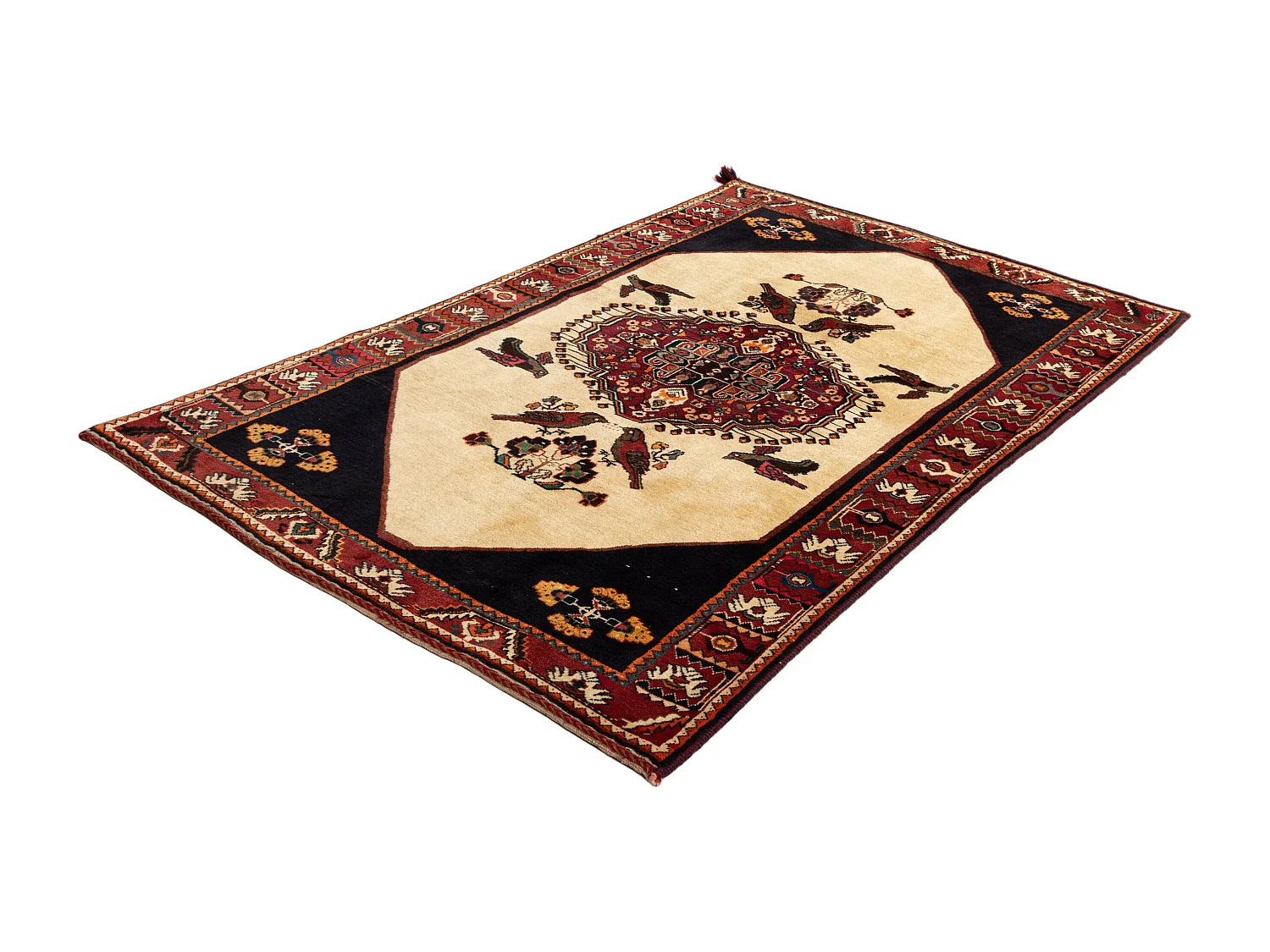 Tappeto in lana 130x208 beige Ghashghai