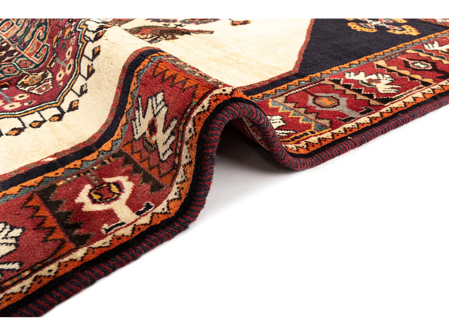 Tappeto in lana 130x208 beige Ghashghai