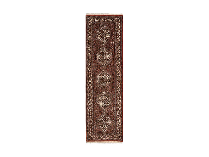 Tapis de couloir en laine 83x291 brun Bidjar