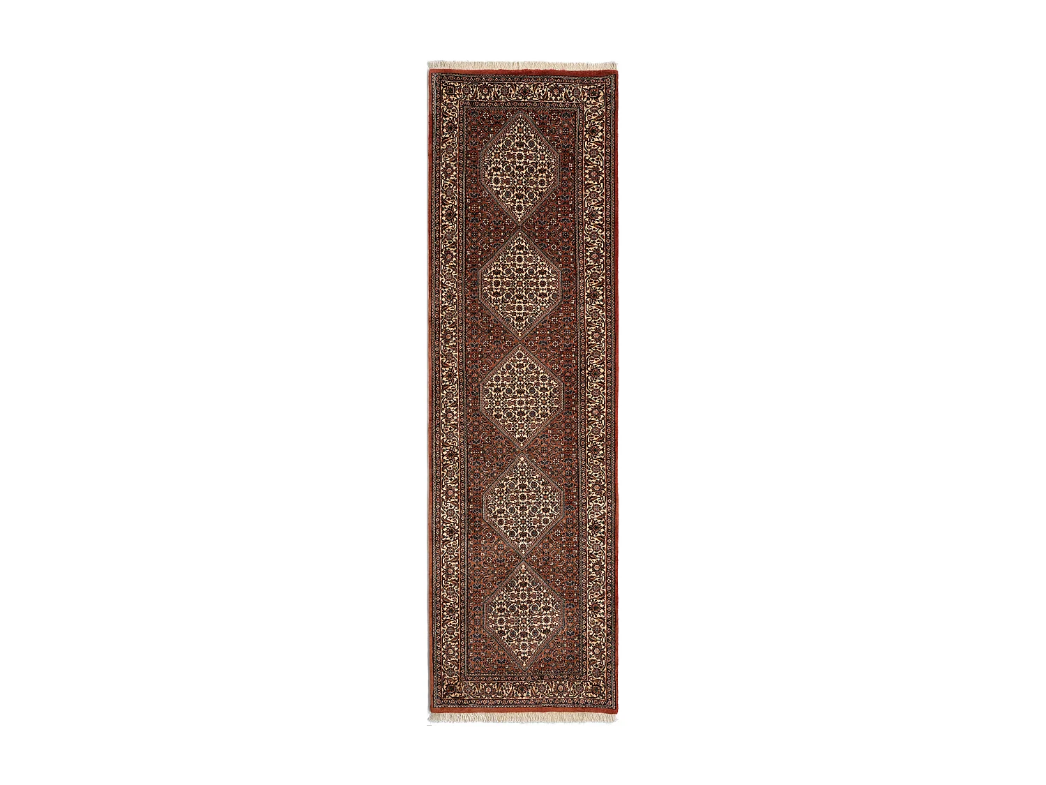 Tapis de couloir en laine 83x291 brun Bidjar