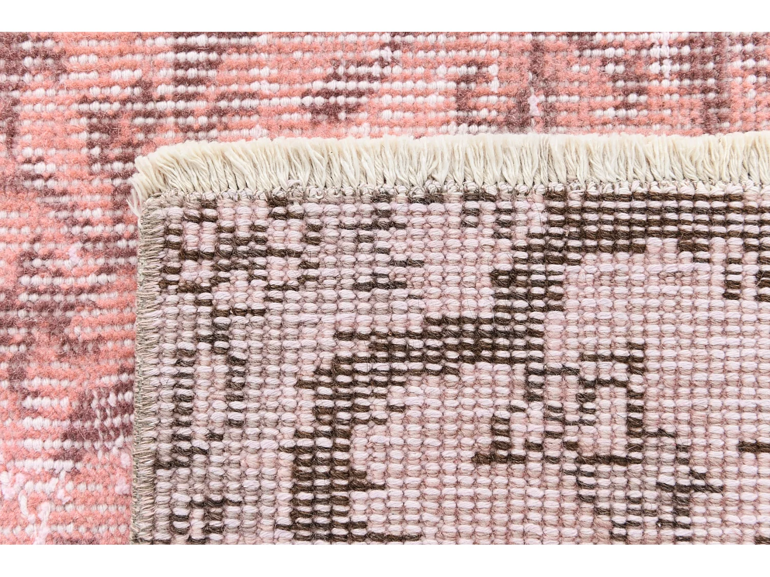 Tapis de laine 155x231 rose Ultra Vintage