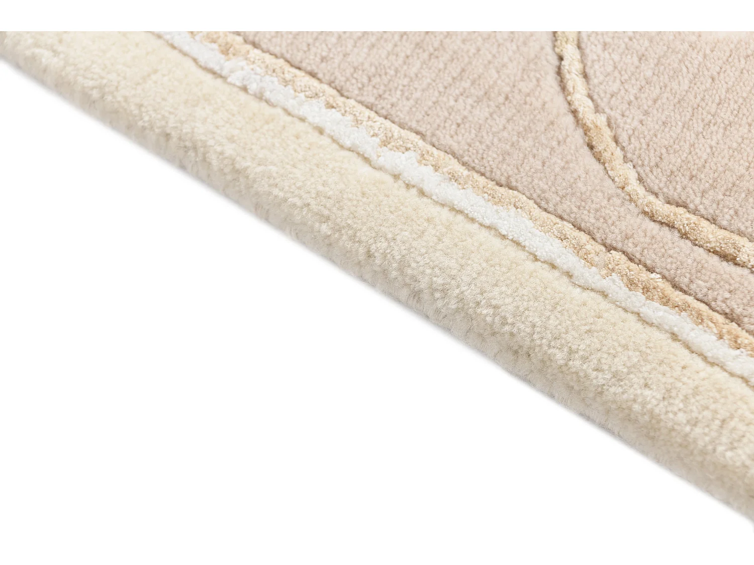 Tapis de couloir en laine 81x193 beige Darya