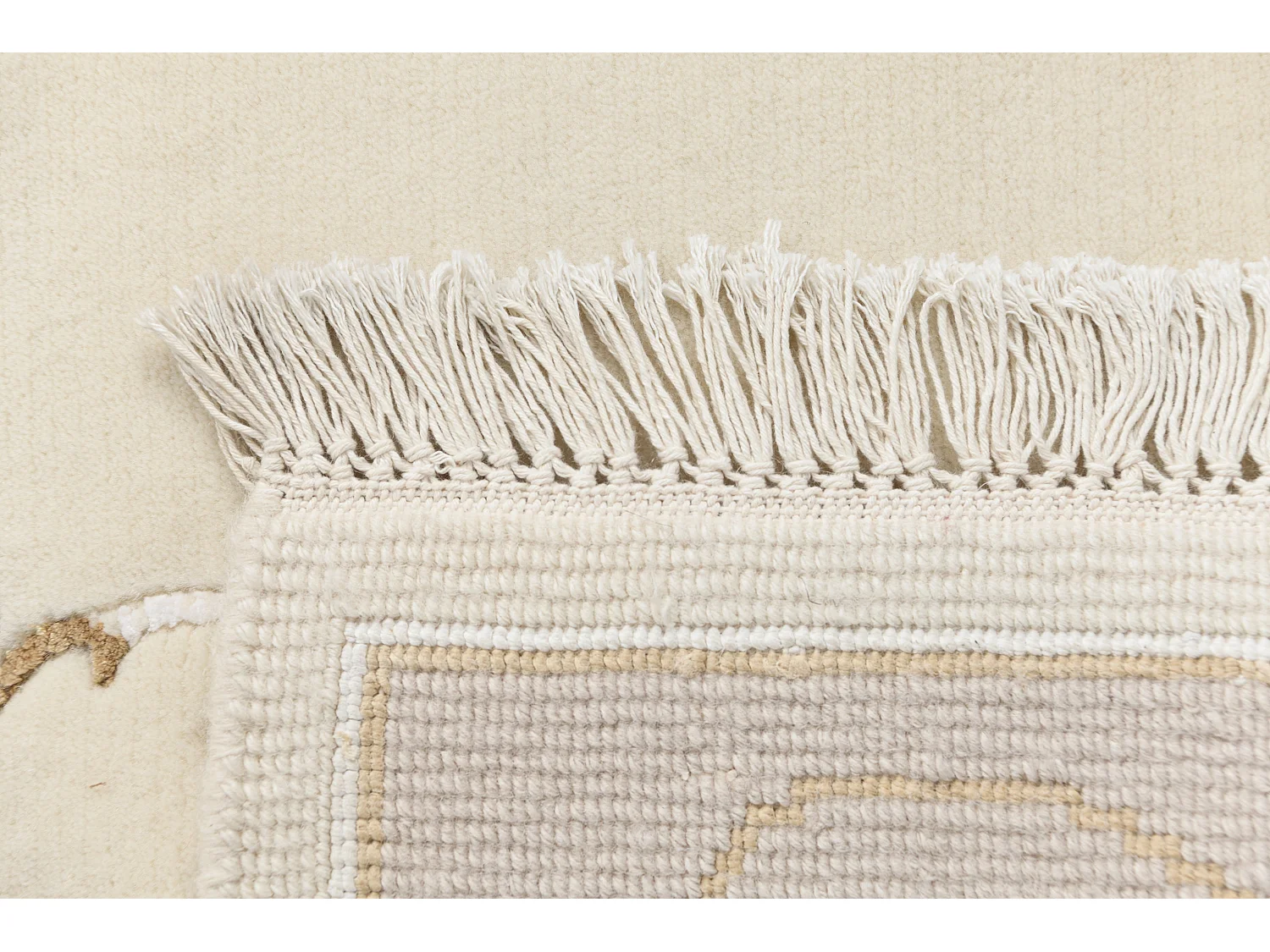 Tapis de couloir en laine 81x193 beige Darya