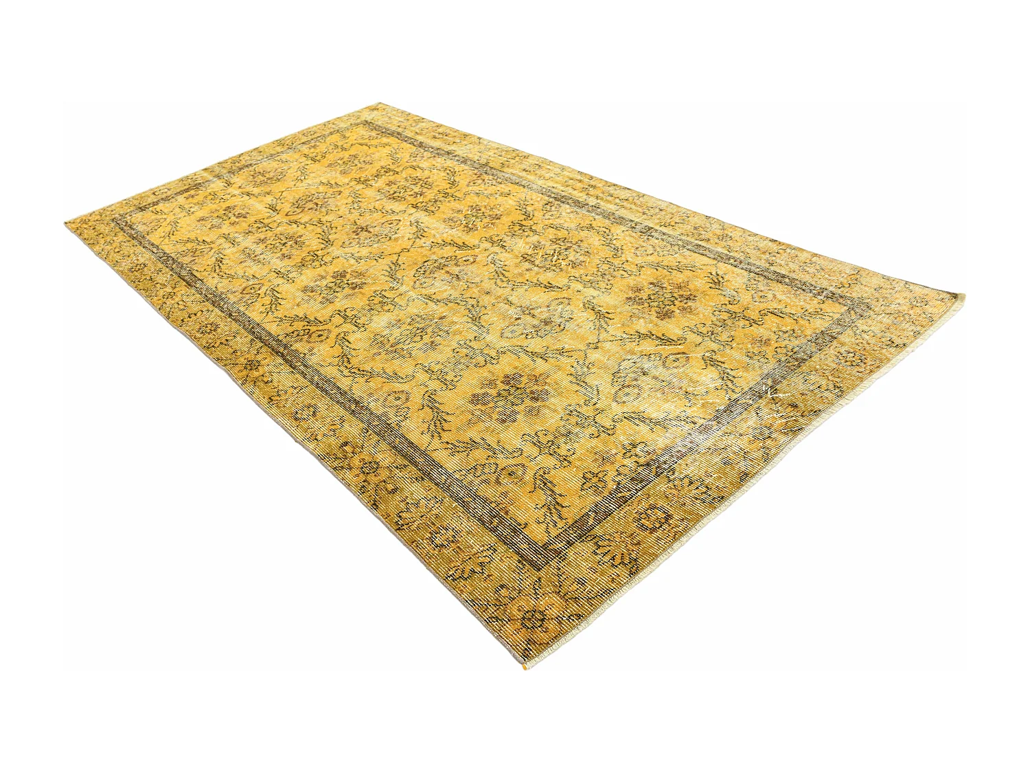 Tapis de laine 145x264 jaune Ultra Vintage