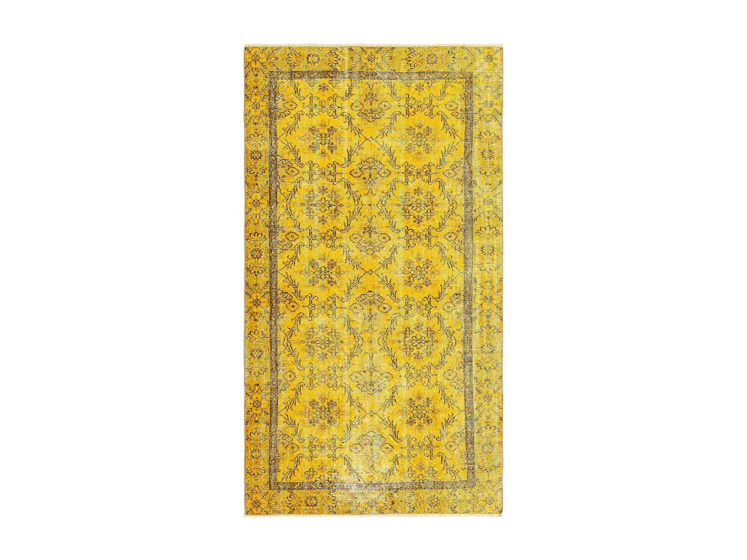 Tapis de laine 145x264 jaune Ultra Vintage