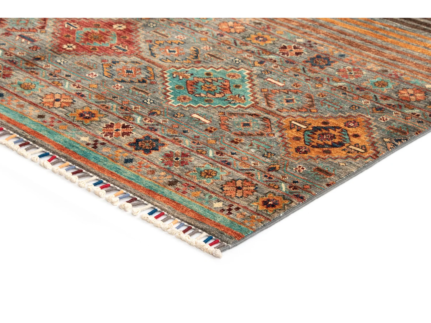 Tapis de laine 150x211 gris Torkman