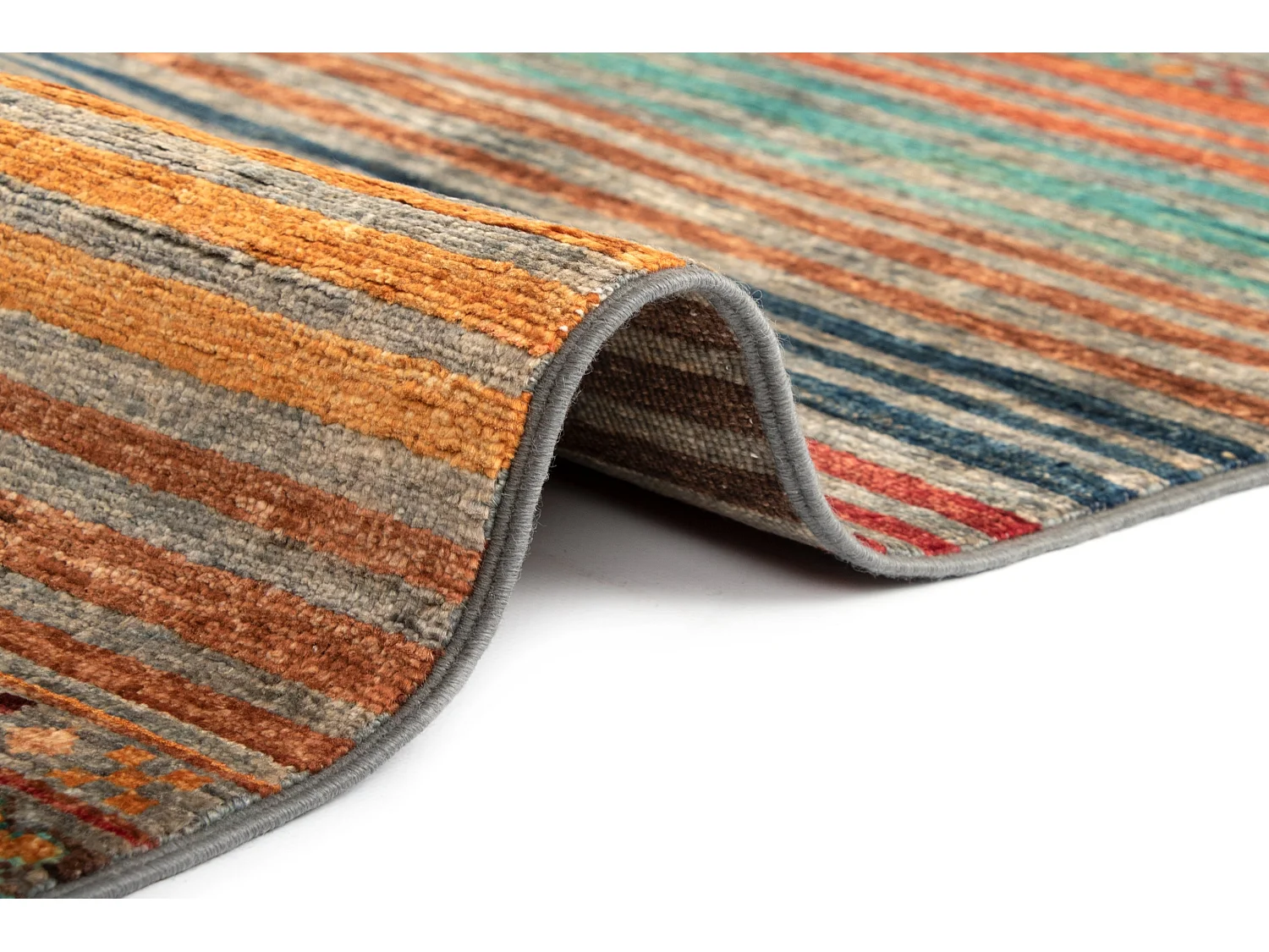 Tapis de laine 150x211 gris Torkman