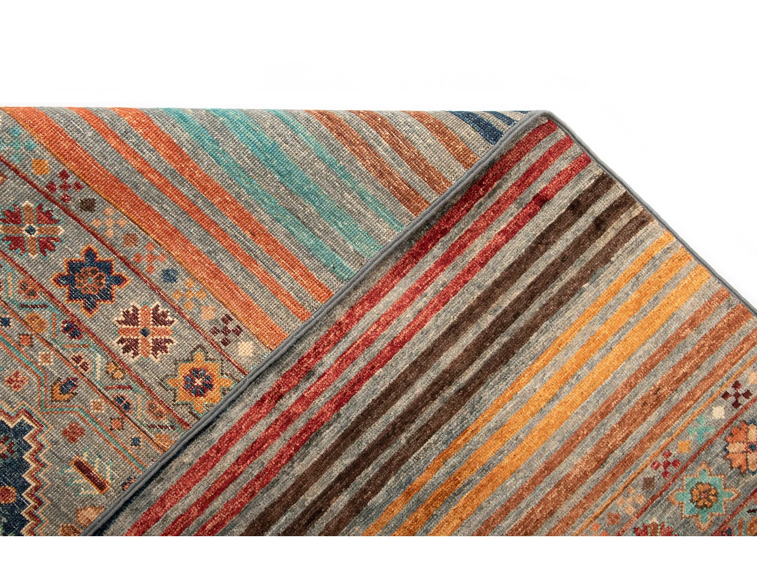 Tapis de laine 150x211 gris Torkman