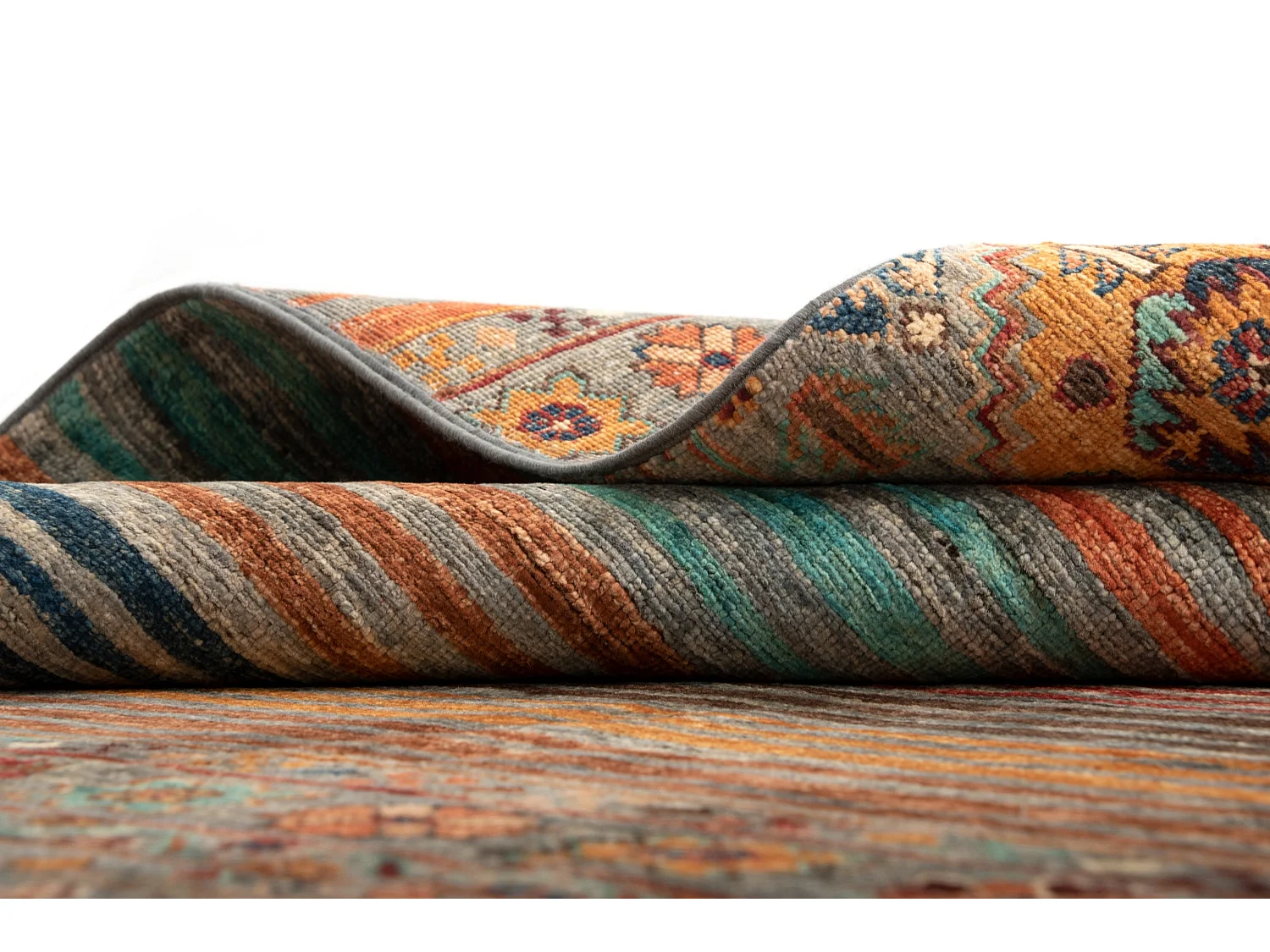 Tapis de laine 150x211 gris Torkman