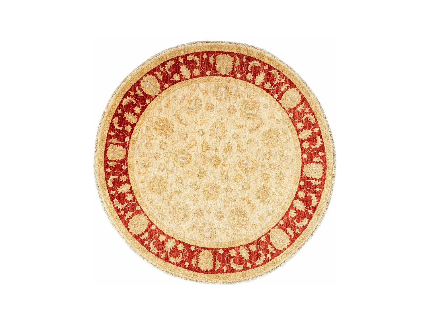 Wollteppich 146x148 Beige Kaizar