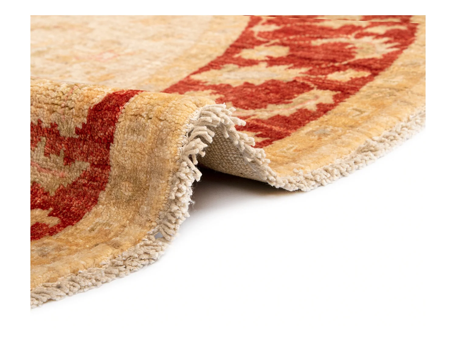 Wollteppich 146x148 Beige Kaizar