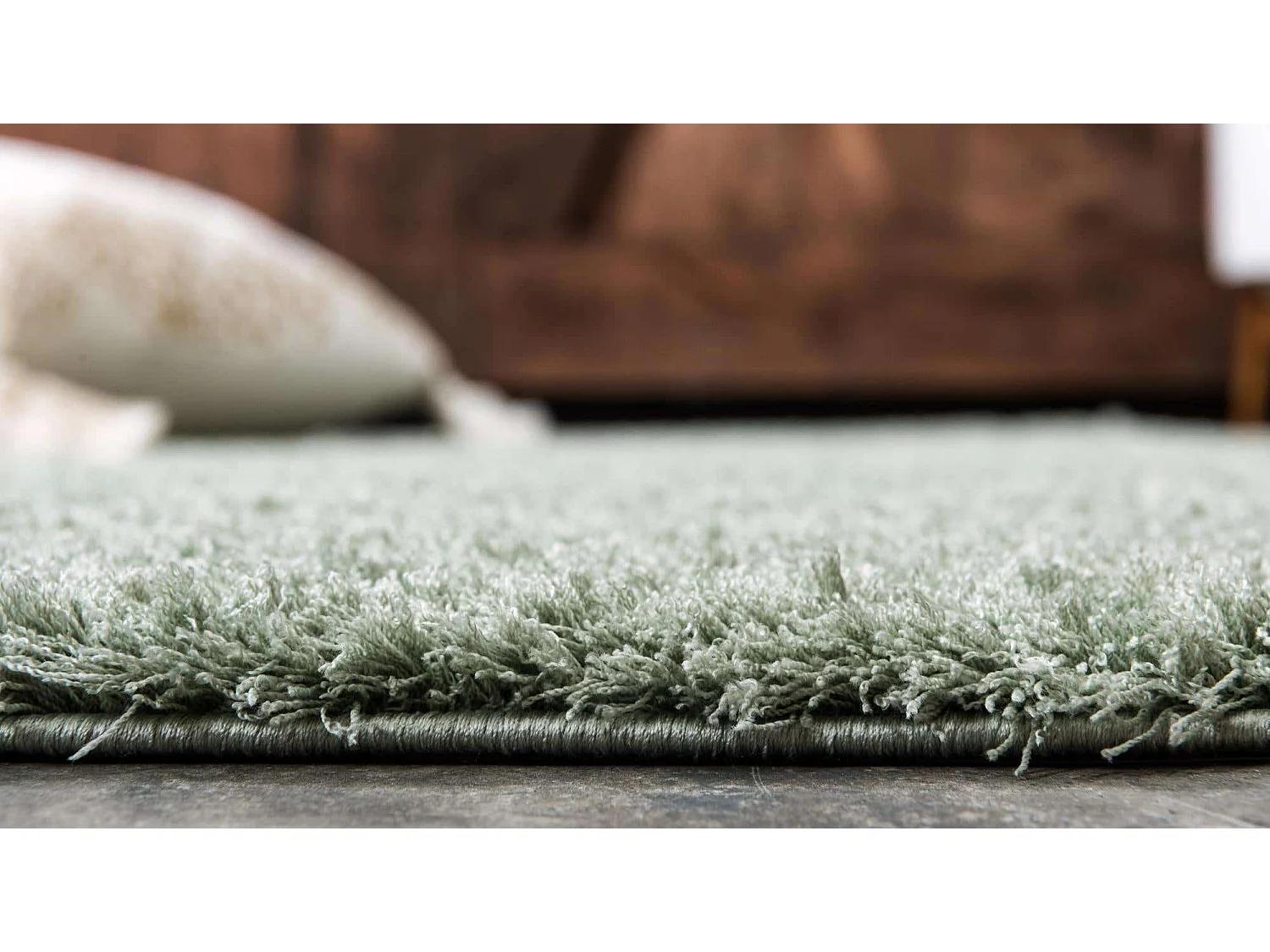 Tapis shaggy 240x305 vert Luzern