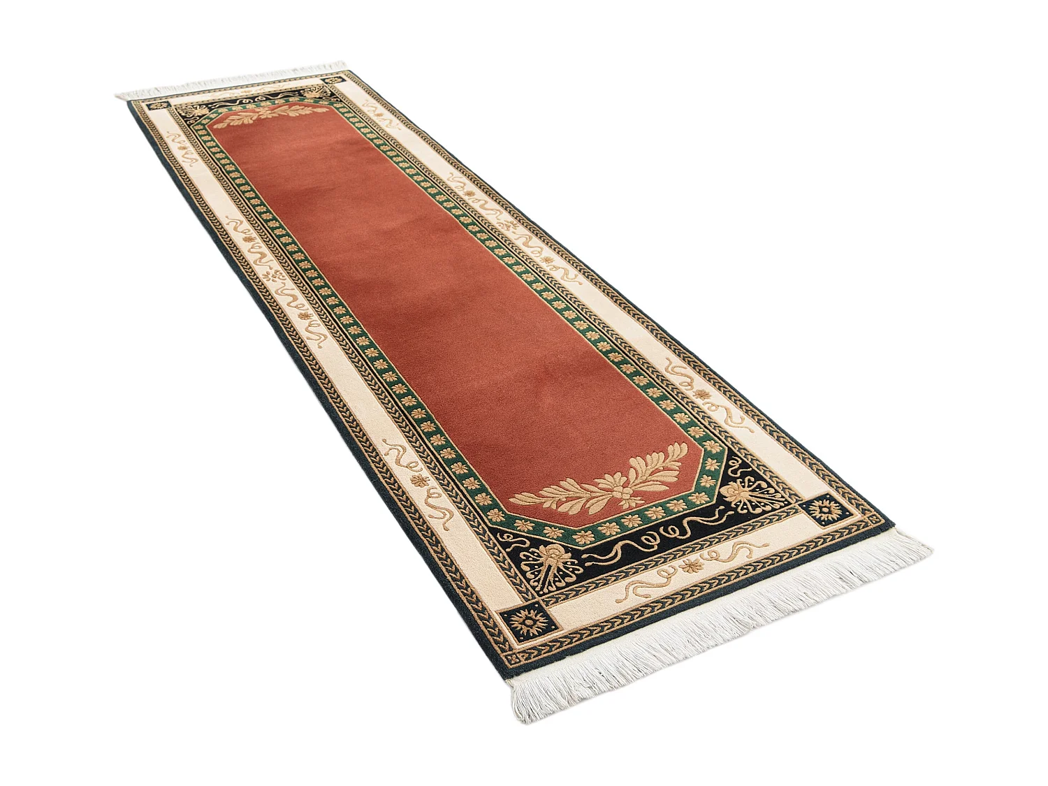 Läufer-Wollteppich 86x305 Rot Darya