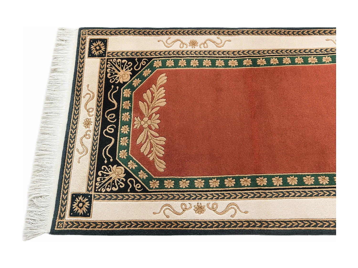 Läufer-Wollteppich 86x305 Rot Darya