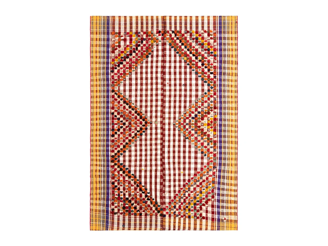 Wollteppich 144x209 Rot Jajim