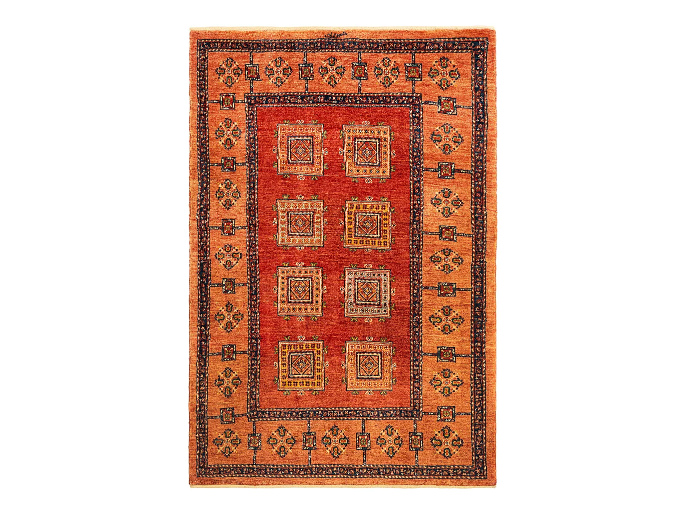Tapis de laine 104x160 rouge Kashkuli