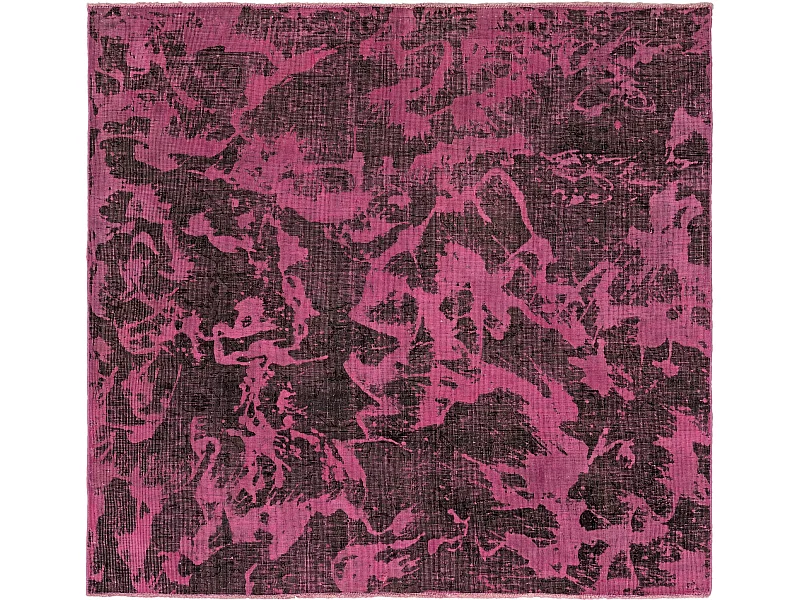 Wollteppich 134x140 Rosa Vintage Royal