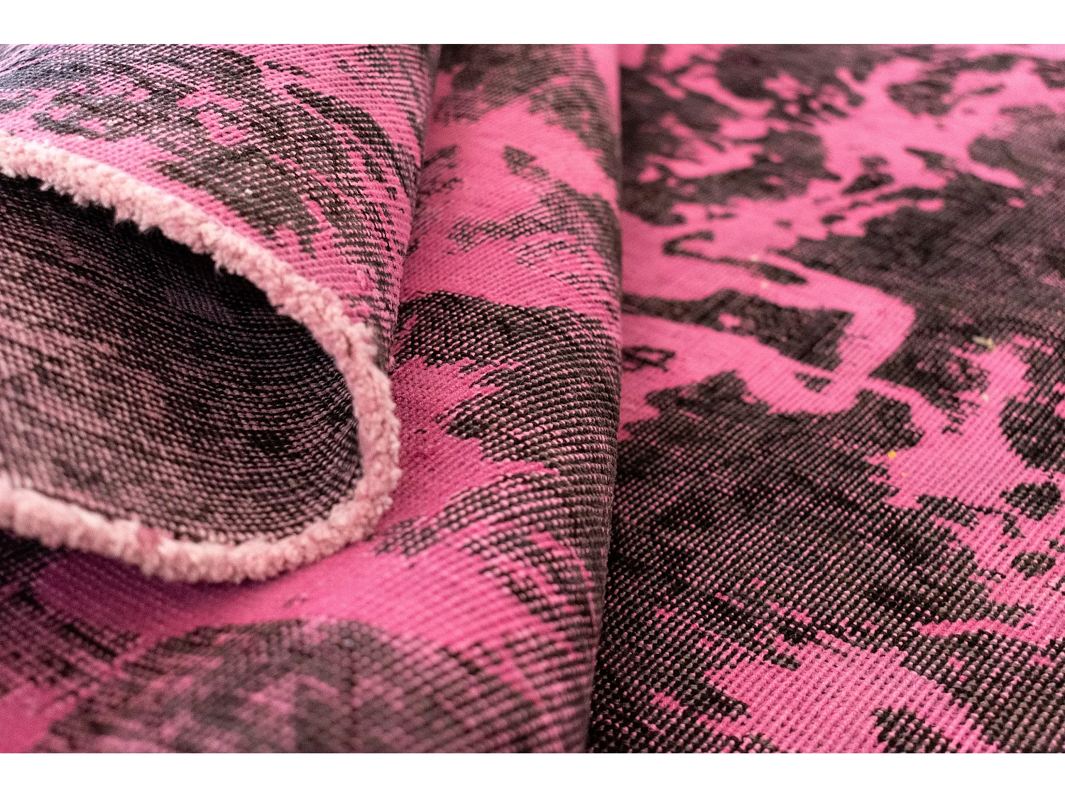 Wollteppich 134x140 Rosa Vintage Royal