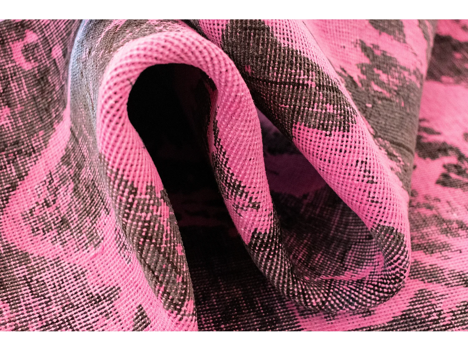 Wollteppich 134x140 Rosa Vintage Royal