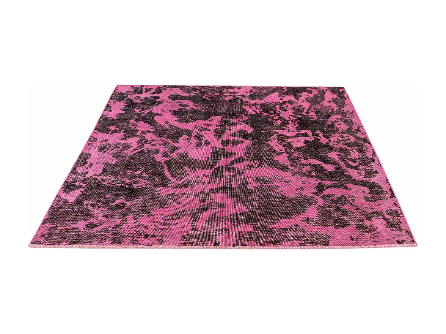 Wollteppich 134x140 Rosa Vintage Royal