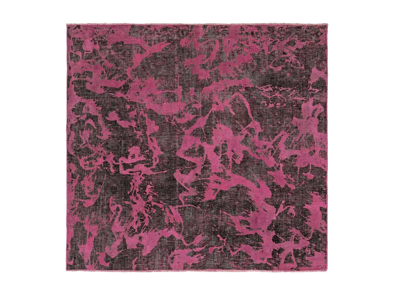 Wollteppich 134x140 Rosa Vintage Royal