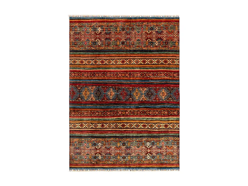 Tapis de laine 173x243 rouge Torkman
