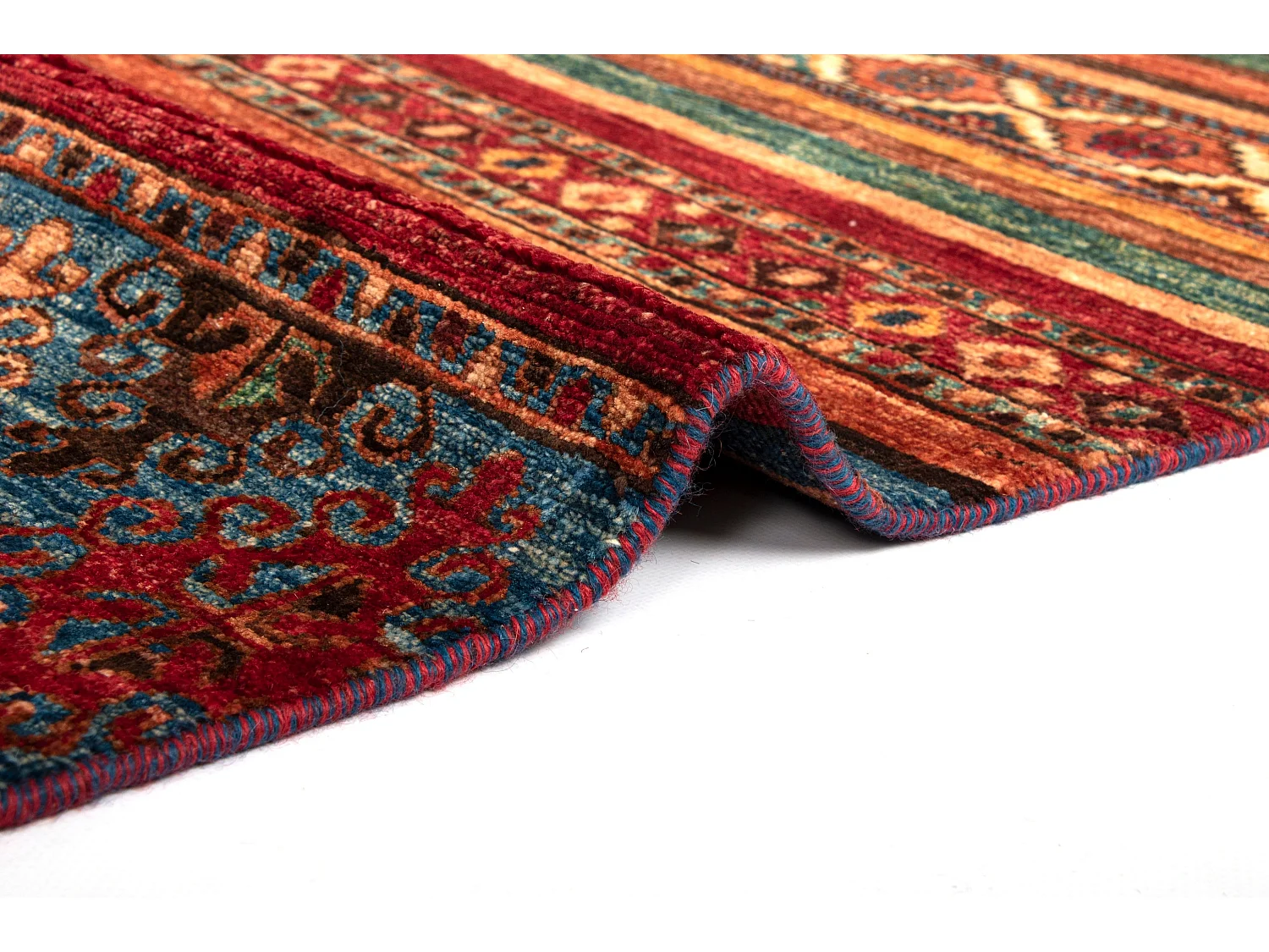 Tapis de laine 173x243 rouge Torkman