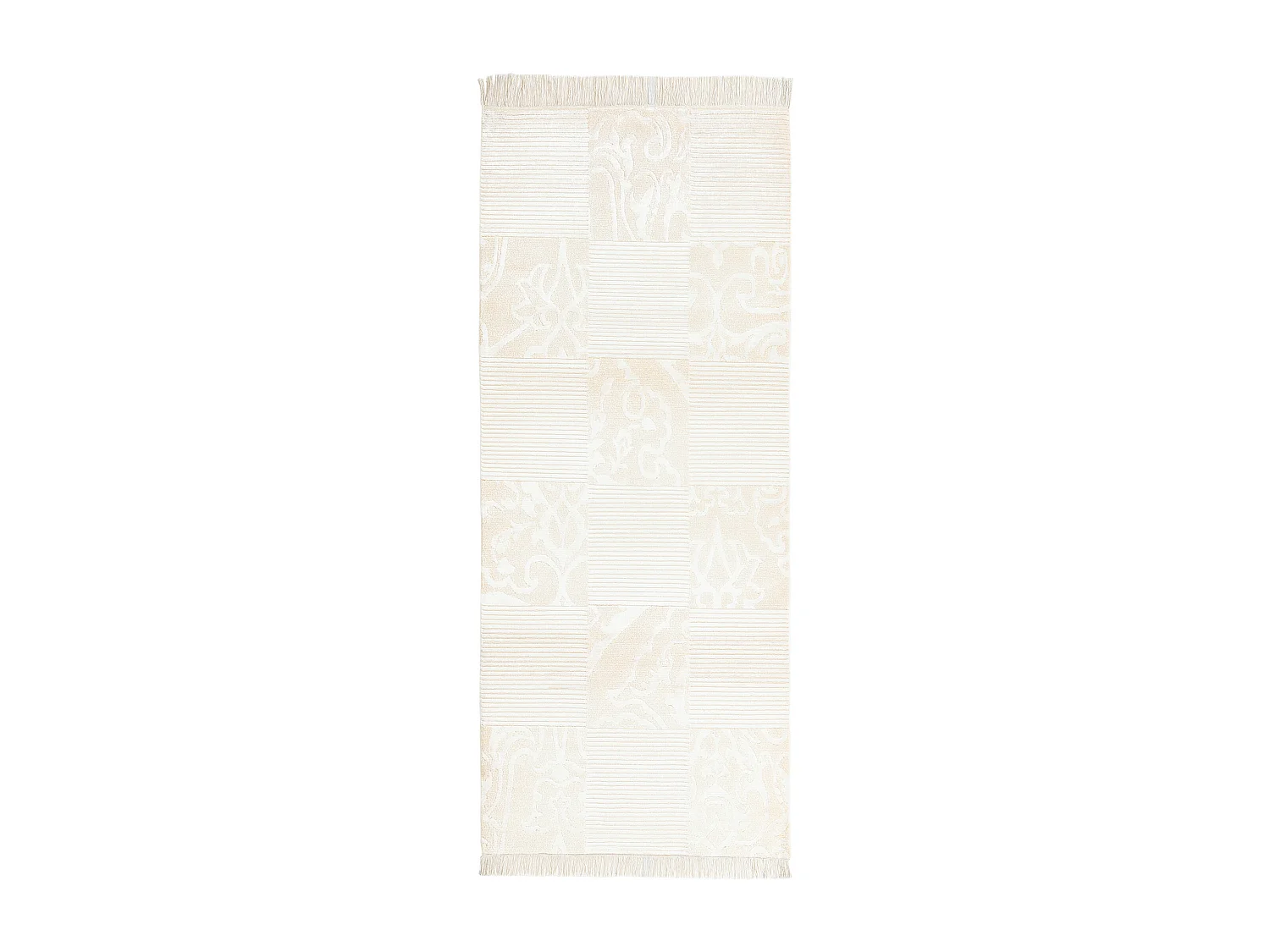 Tapis de couloir en laine 81x203 beige Darya
