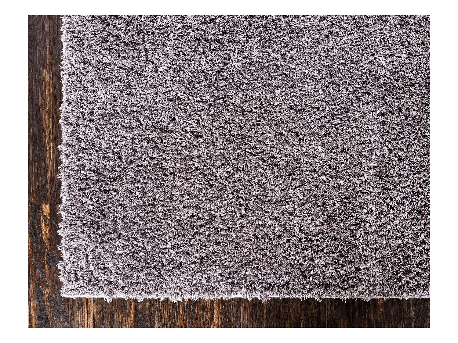 Hoogpolig tapijt 125x125 Grijs Luzern