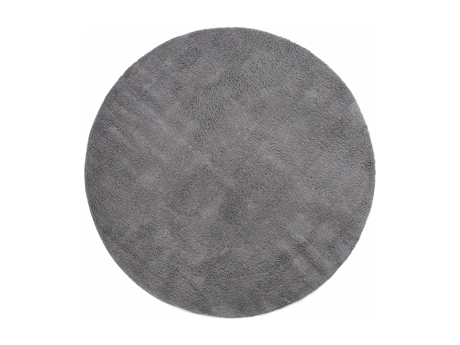 Tapis shaggy 125x125 gris Luzern