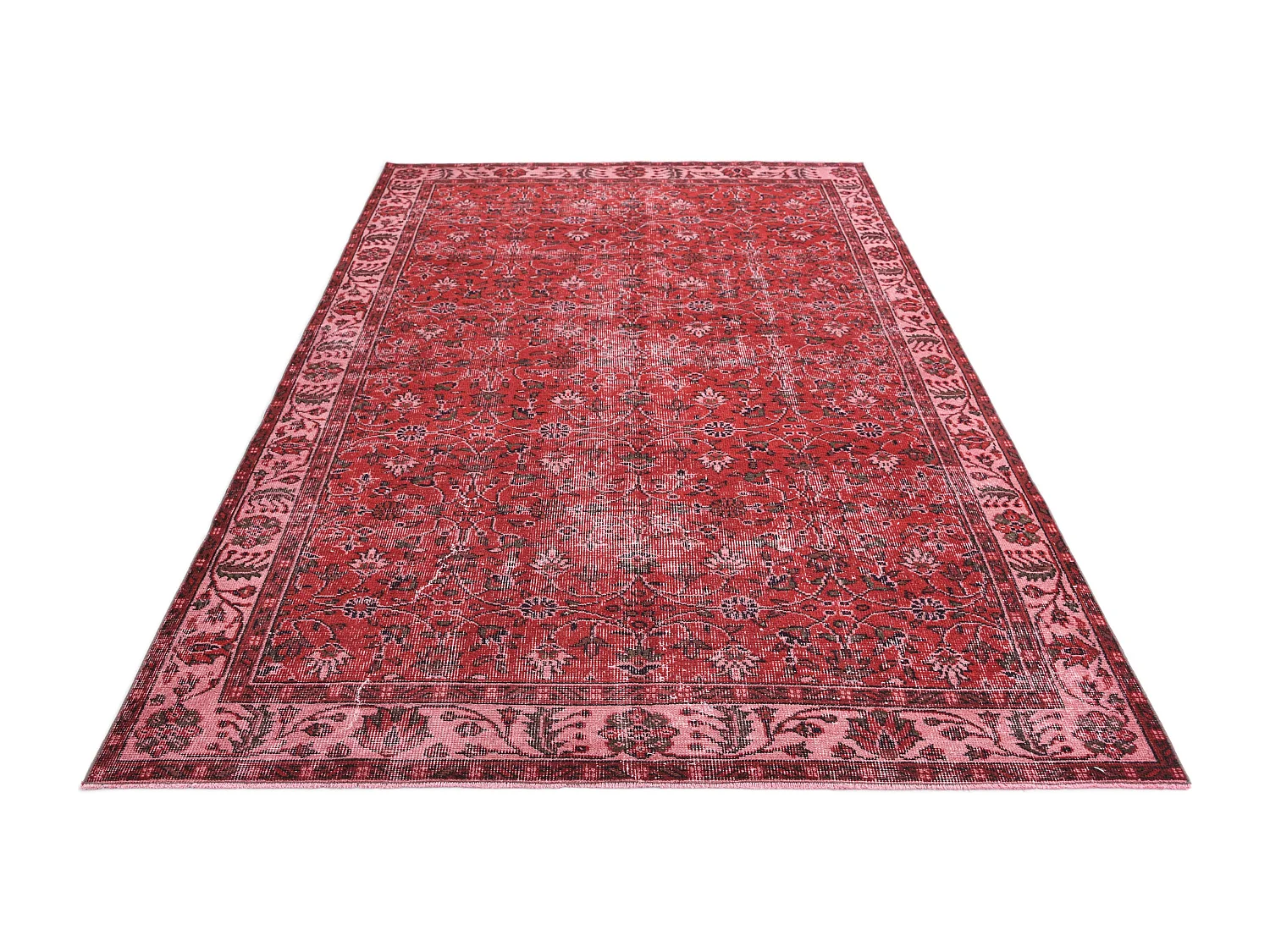 Tapis de laine 165x282 rouge Ultra Vintage