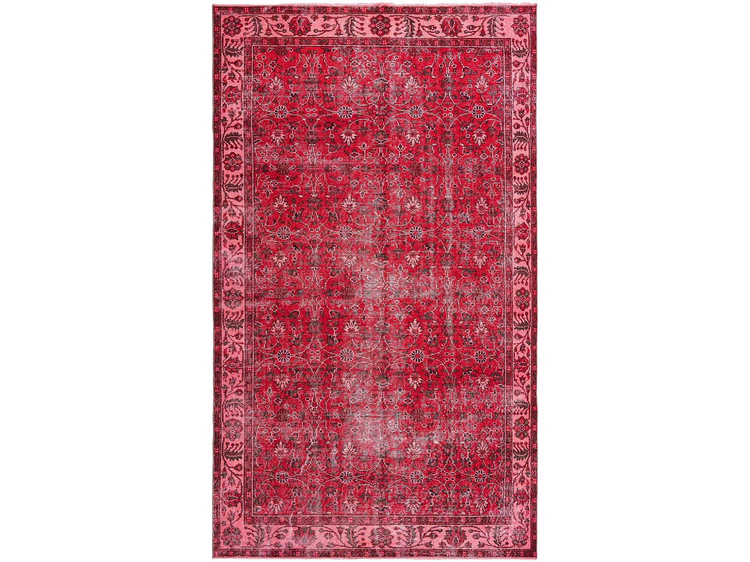 Tapis de laine 165x282 rouge Ultra Vintage