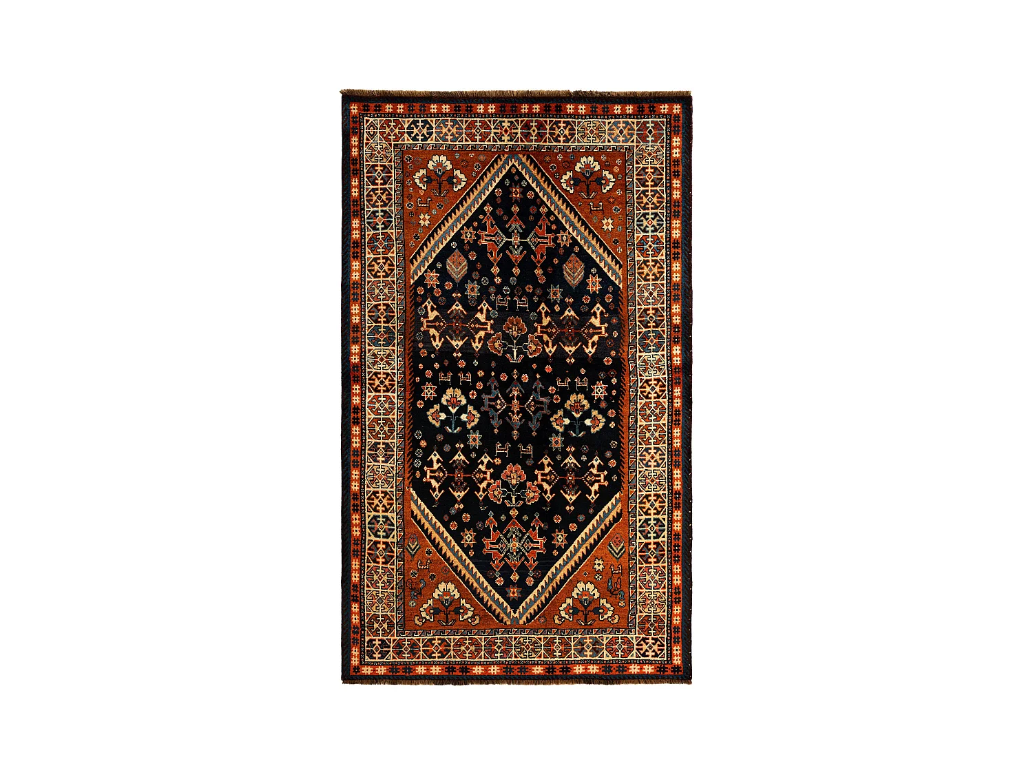 Tapis de laine 148x249 noir Ghashghai