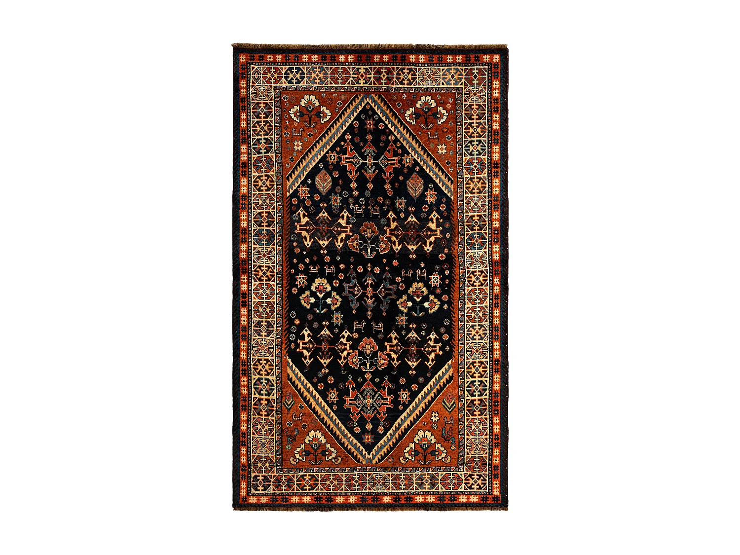 Tapis de laine 148x249 noir Ghashghai