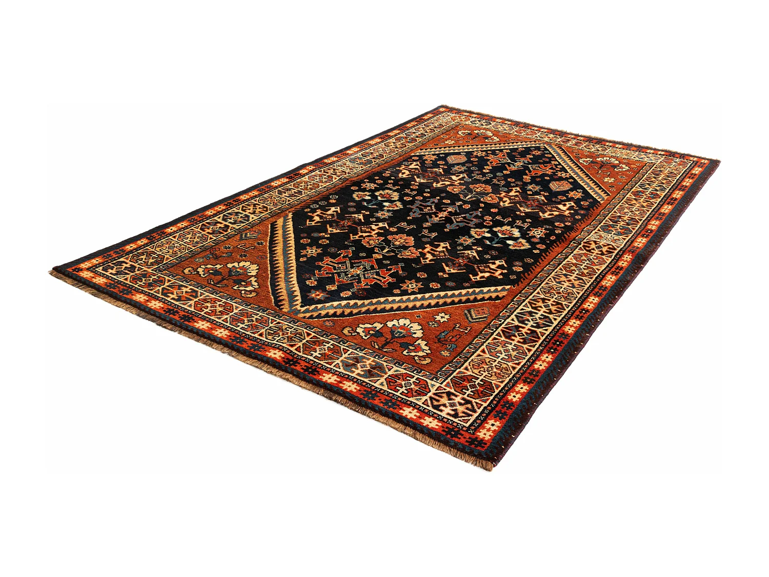 Tapis de laine 148x249 noir Ghashghai