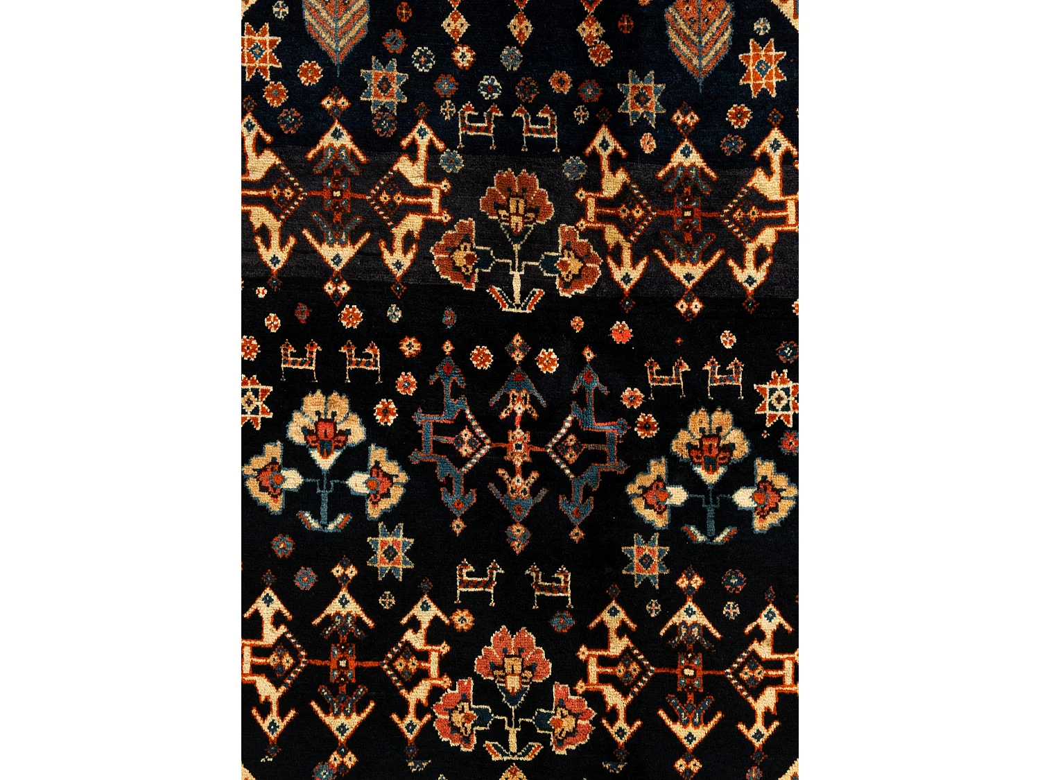 Tapis de laine 148x249 noir Ghashghai