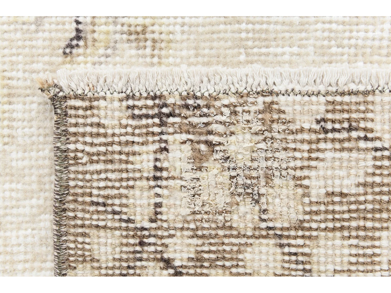 Tapis de laine 175x297 beige Ultra Vintage