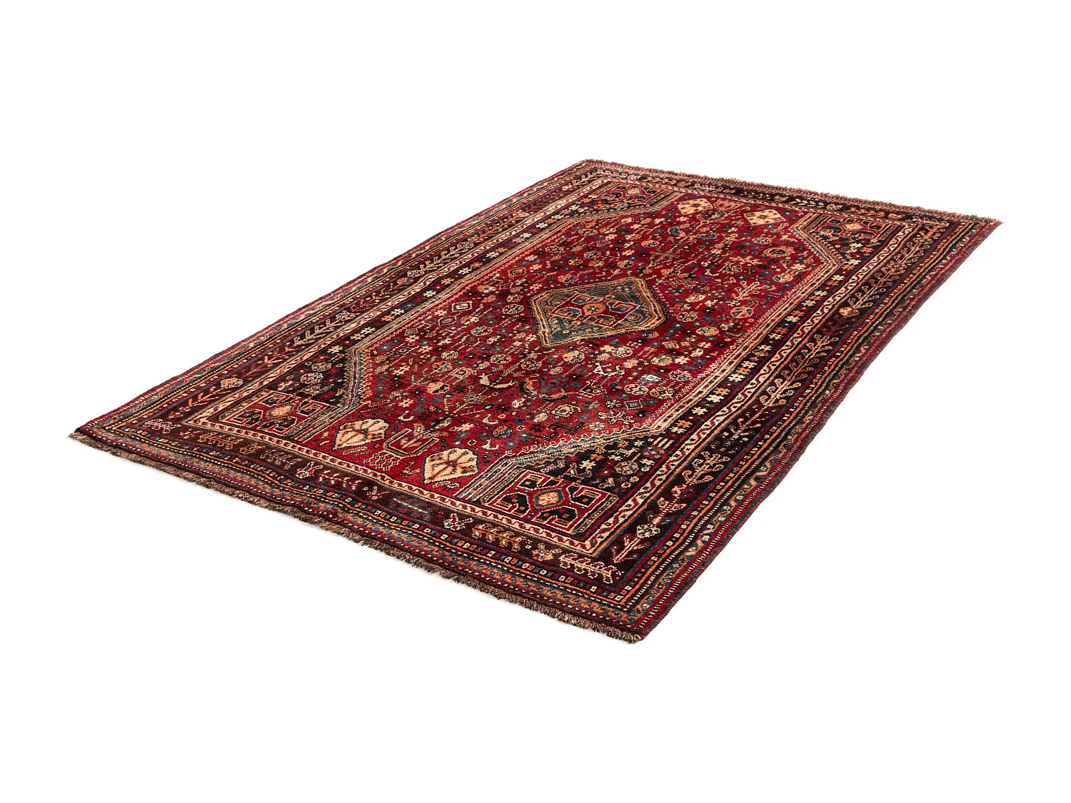 Tappeto in lana 156x242 rosso Ghashghai