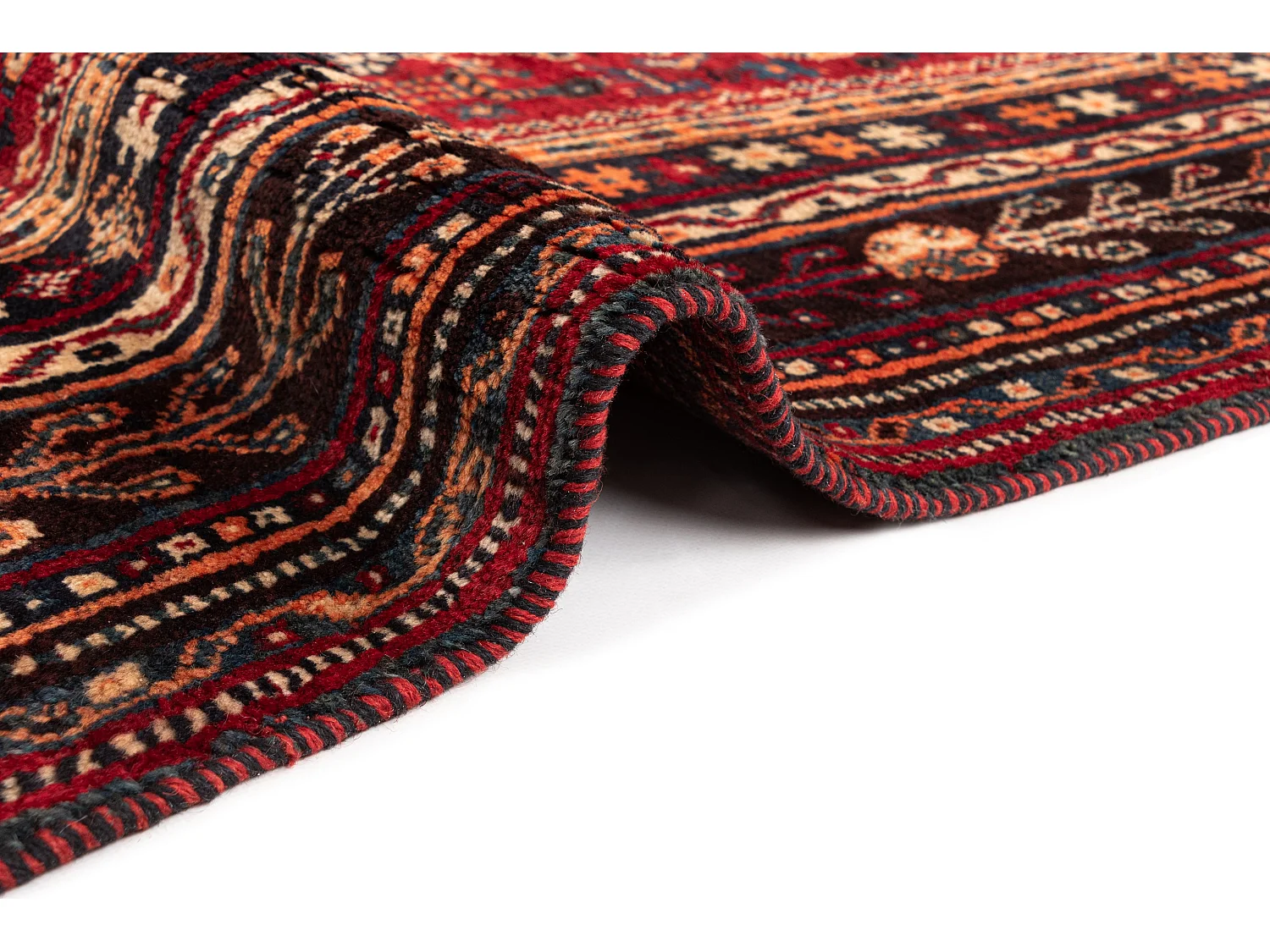 Tappeto in lana 156x242 rosso Ghashghai