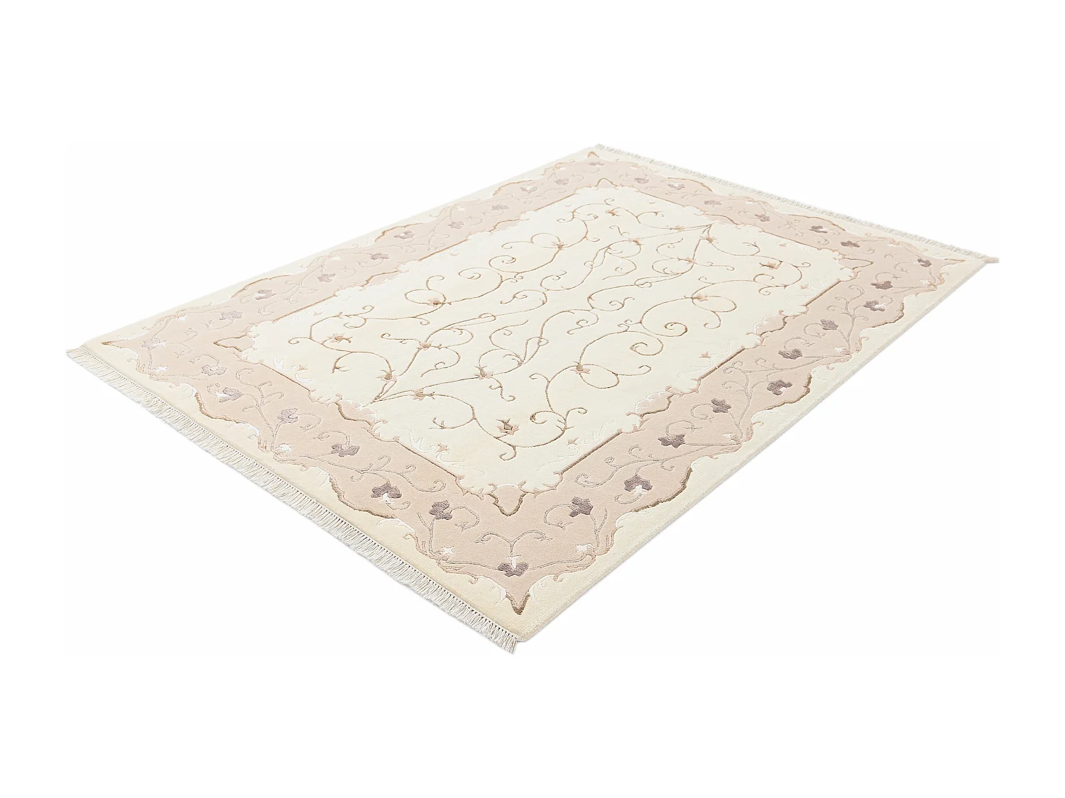 Tapis de laine 150x206 beige Darya
