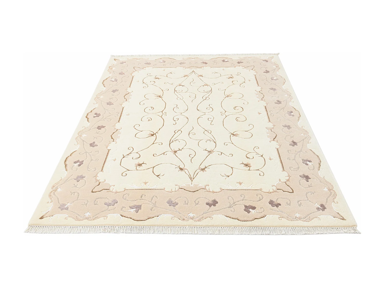 Tapis de laine 150x206 beige Darya