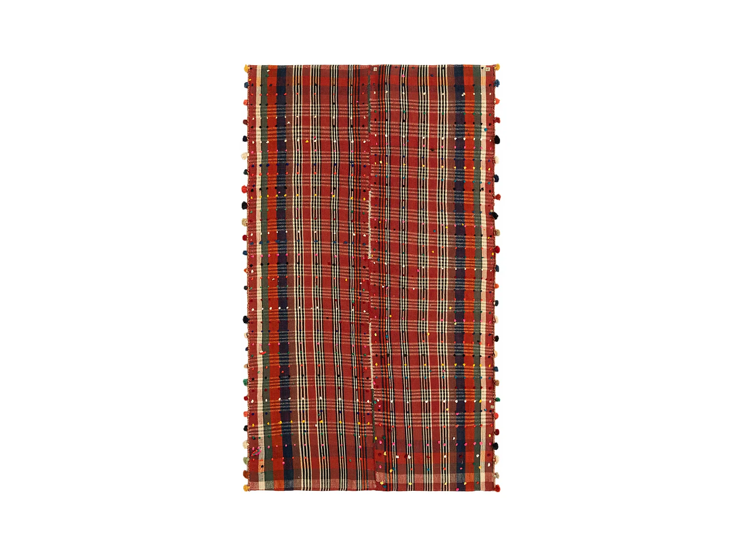 Tapis de laine 124x214 rouge Jajim