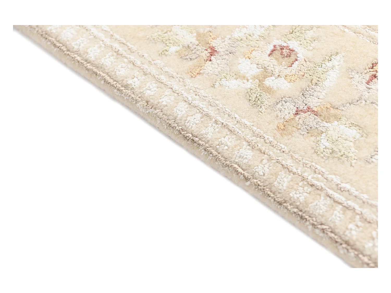 Tapis de couloir en laine 84x394 beige Darya