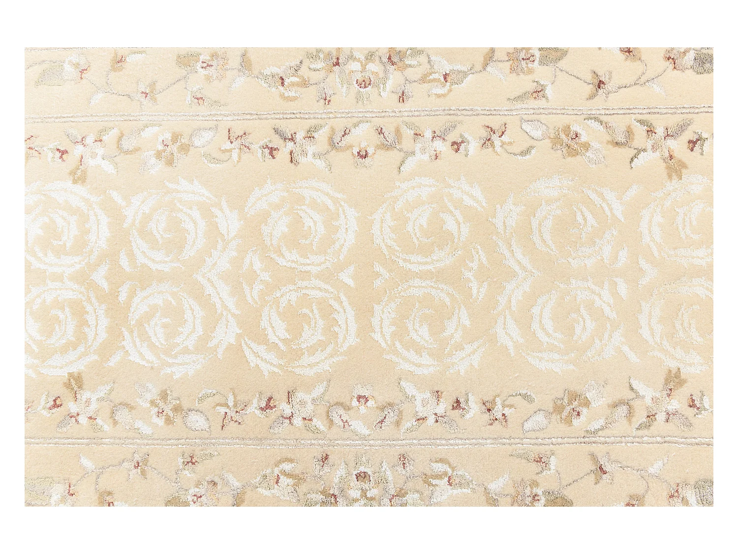 Tapis de couloir en laine 84x394 beige Darya