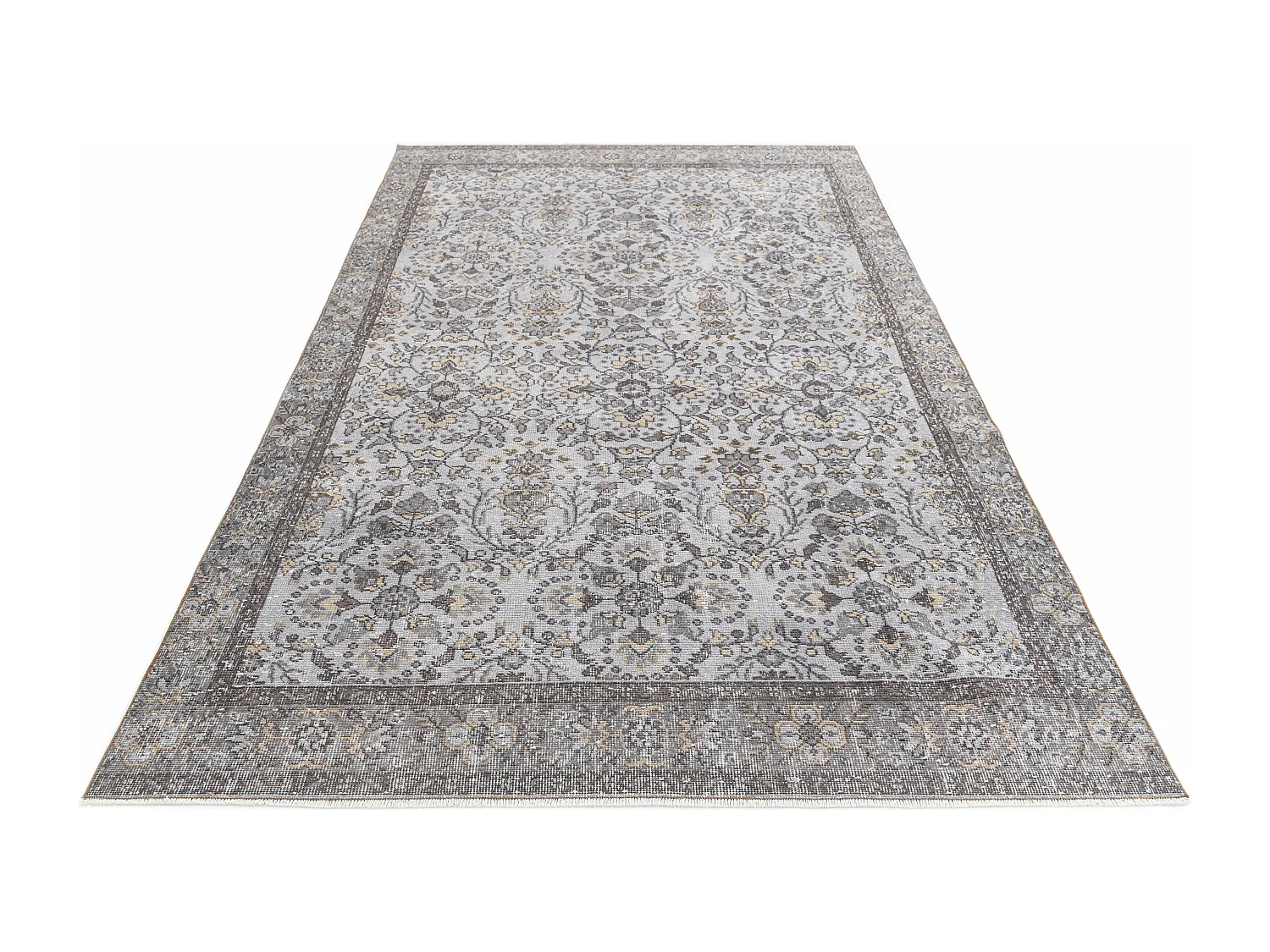 Tapis de laine 170x302 gris Ultra Vintage