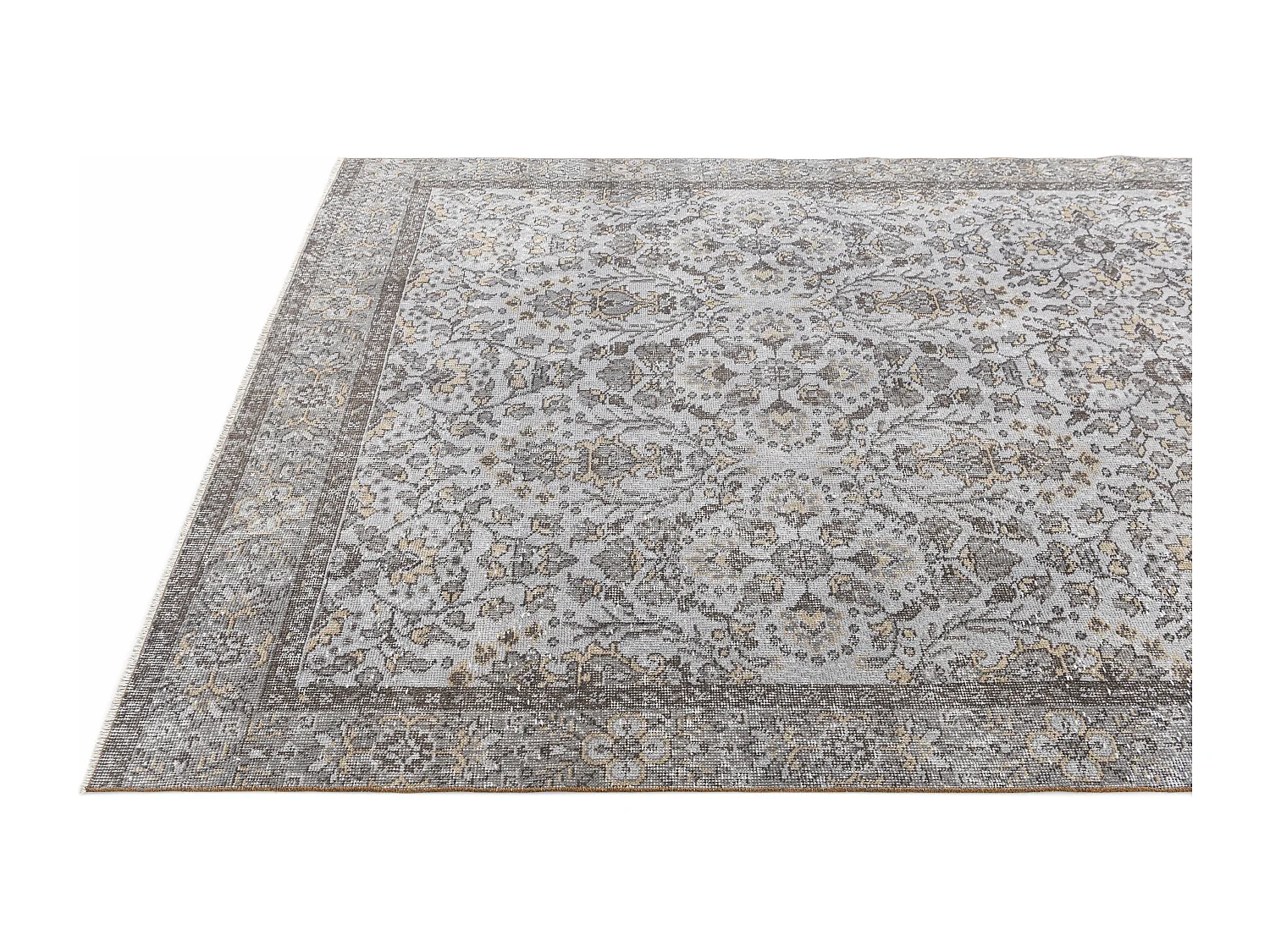 Tapis de laine 170x302 gris Ultra Vintage