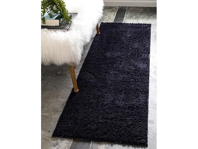 Tappeto shaggy  62x120 blu notte Luzern