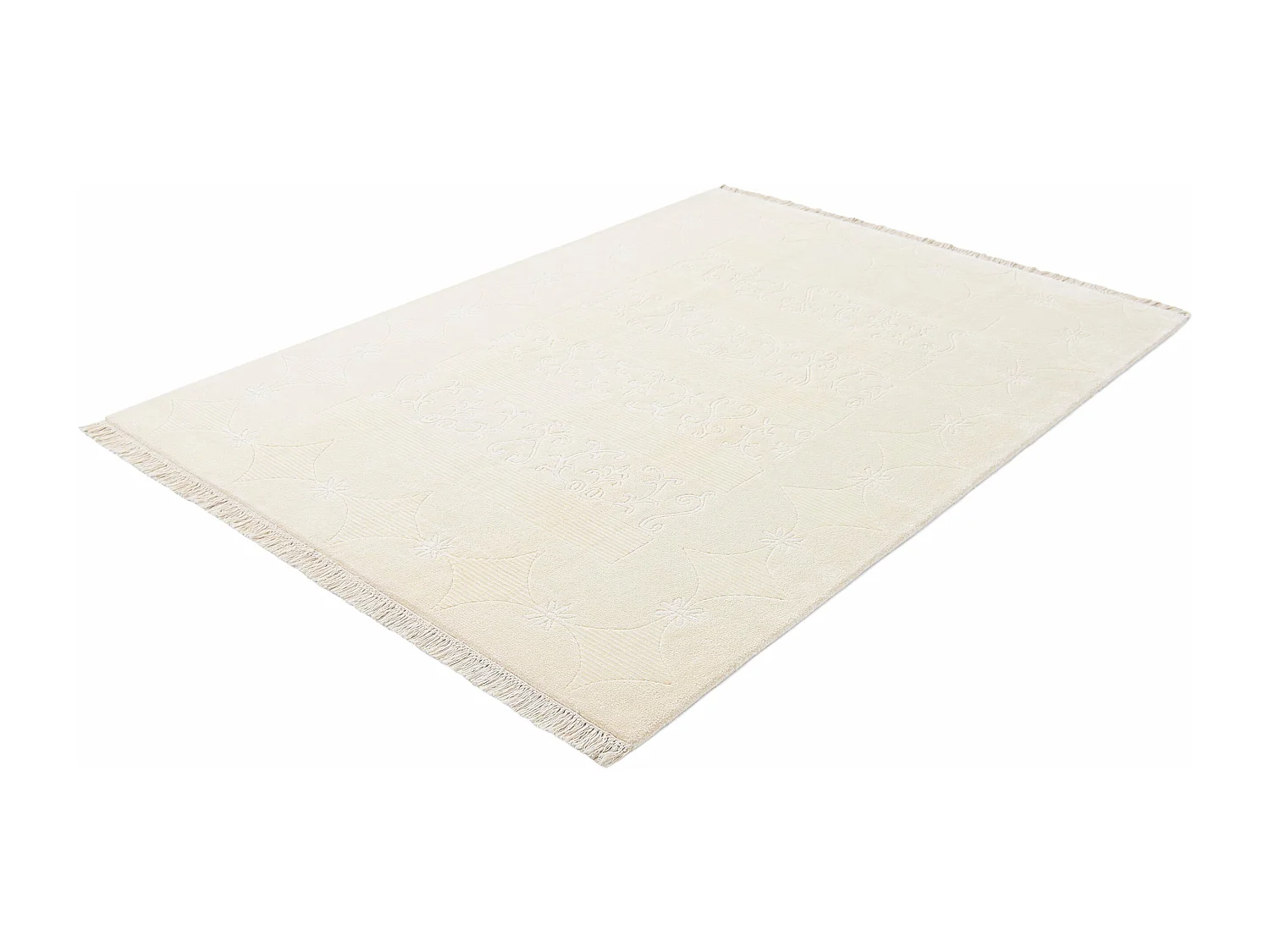 Tapis de laine 150x211 beige Darya