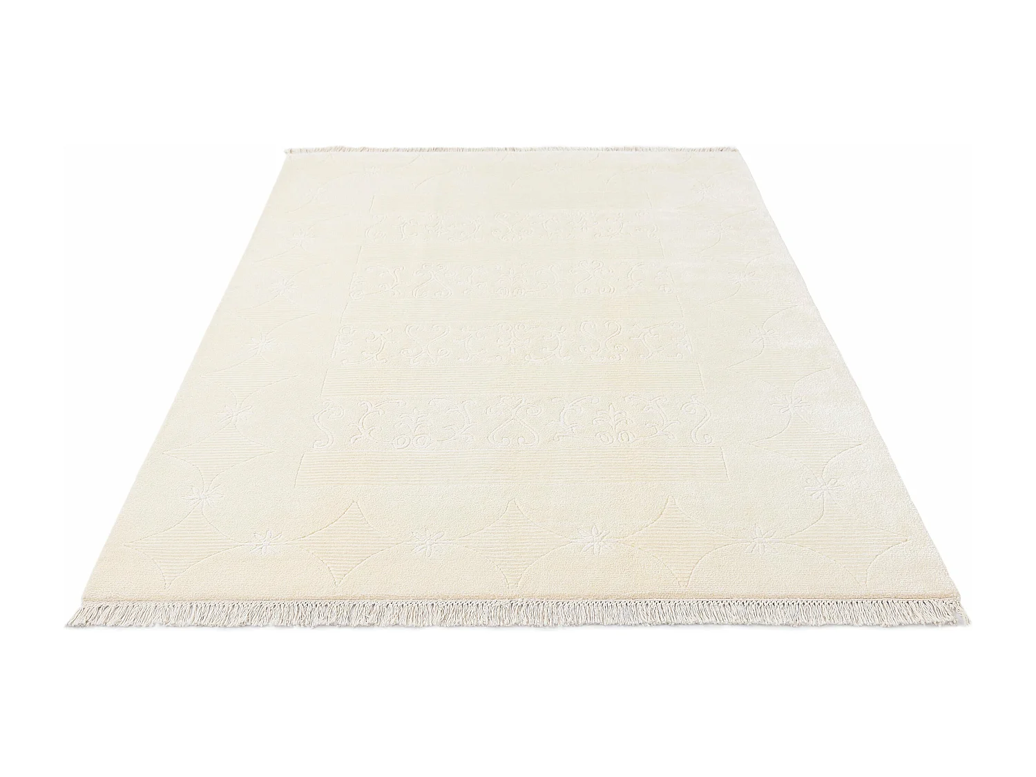 Tapis de laine 150x211 beige Darya