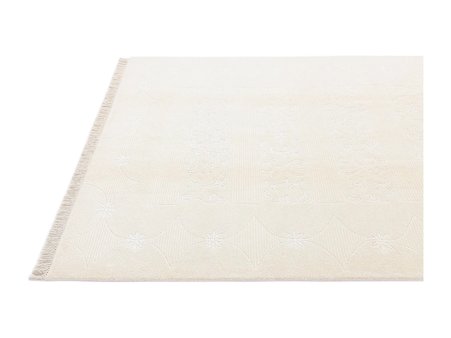 Tapis de laine 150x211 beige Darya